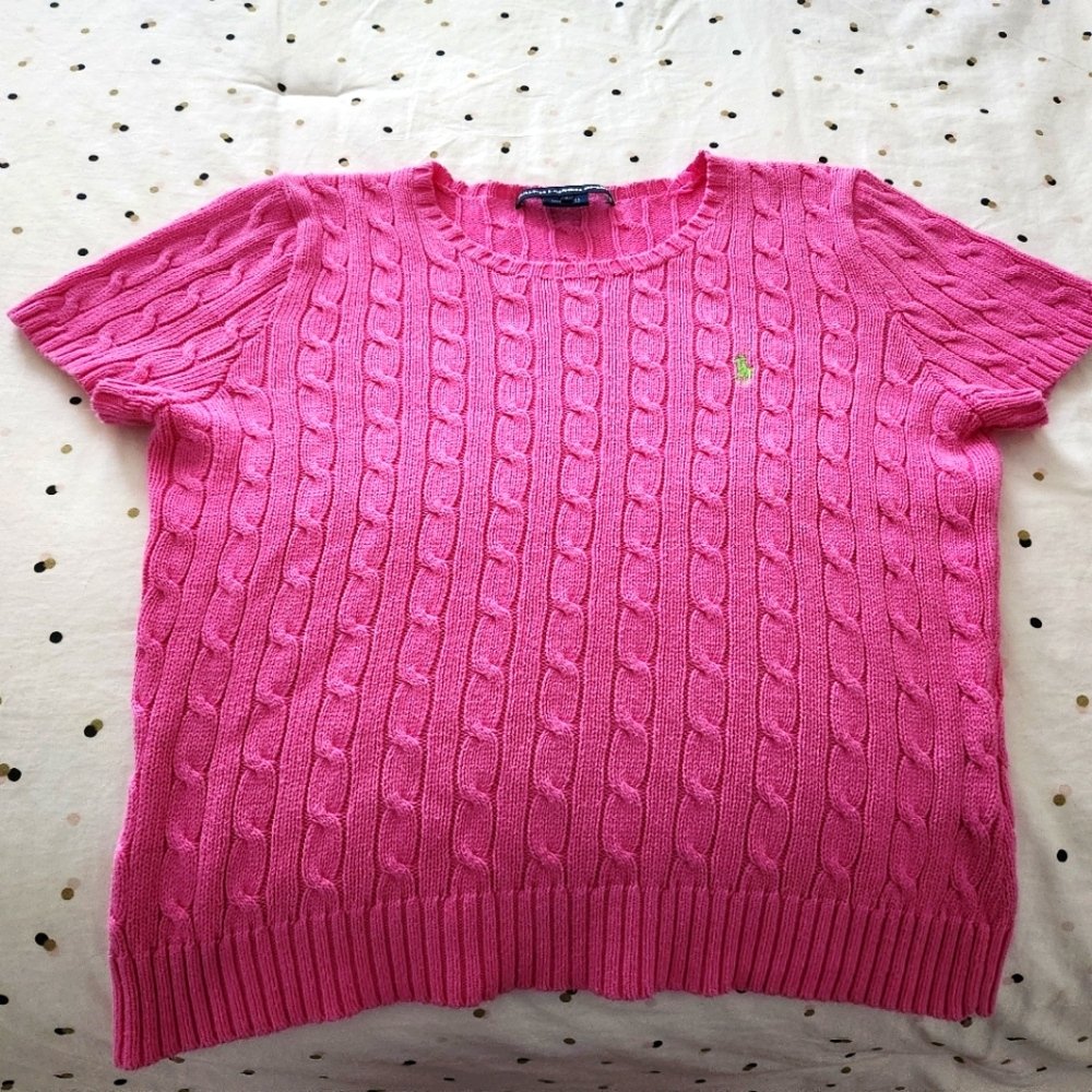 Ralph Lauren Sport Pink Knit Top